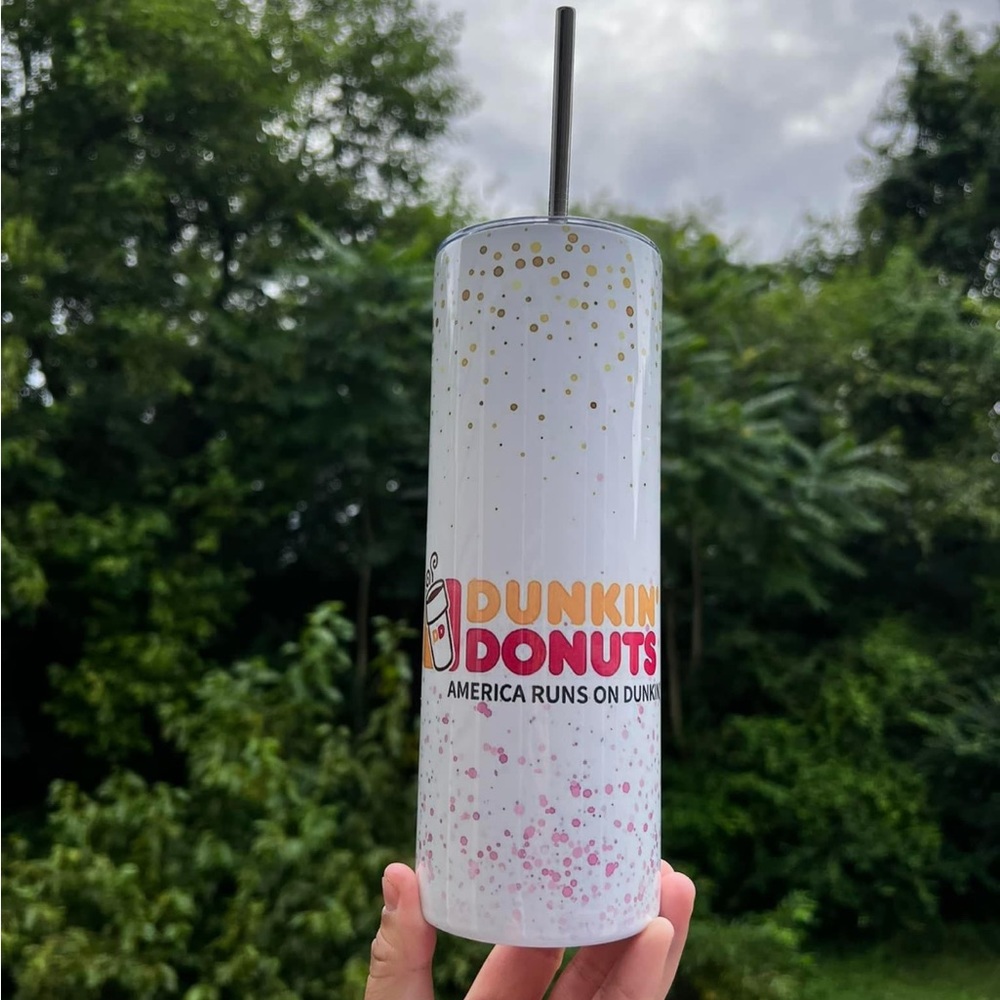 Dunkin inspired 20oz tumbler